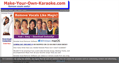 Desktop Screenshot of make-your-own-karaoke.com