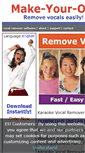 Mobile Screenshot of make-your-own-karaoke.com