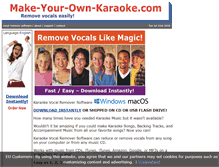 Tablet Screenshot of make-your-own-karaoke.com